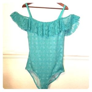 Off Shoulder Crochet One Piece